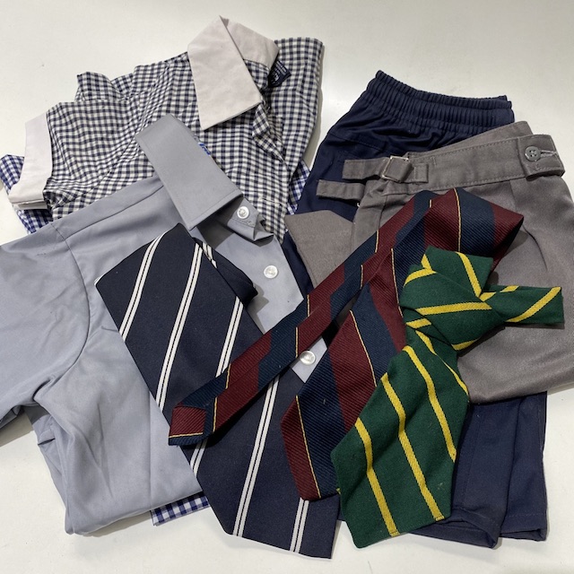 SCHOOL UNIFORM, Assorted - Shirt, Tie, Shorts